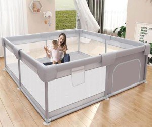 Hiaksedt 50x50 Inch Baby Playpen for Indoor/Outdoor