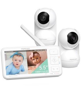 Momcozy 2-Camera 5.5" HD Baby Monitor