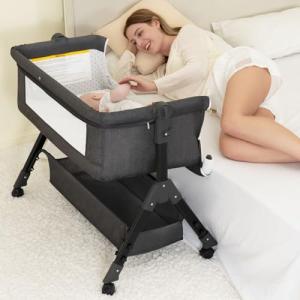 3-in-1 Portable Baby Bassinet Bedside Sleeper