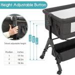 3-in-1 Portable Baby Bassinet Bedside Sleeper