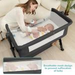3-in-1 Portable Baby Bassinet Bedside Sleeper