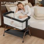 3-in-1 Adjustable Baby Bassinet With Mattress
