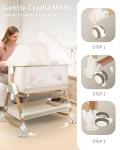 4-in-1 Adjustable Baby Bassinet with Wheels