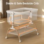 3-in-1 Baby Bassinet Bedside Sleeper with Mattress