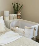 Fodoss Baby Bedside Sleeper Bassinet with Wheels
