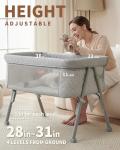 Adjustable Bedside Bassinet Sleeper for Newborns