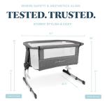 Baby Delight Dreamer Bassinet with Height Adjustment