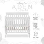 Dream On Me Aden 4-in-1 Mini Crib, White