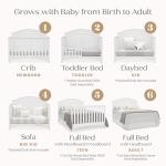 Delta Children 6-in-1 Convertible Crib, Bianca White