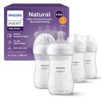 Philips AVENT Clear Baby Bottle, 9oz, 4pk
