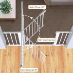 Cumbor Adjustable Baby Gate for Stairs and Doorways