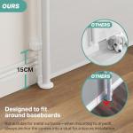 Cumbor 55" Retractable Baby Gate for Stairs