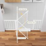 Cumbor Adjustable Baby Gate for Stairs and Doors