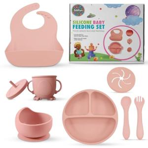 SiliFun 8-Piece Silicone Baby Feeding Set