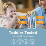 NumNum Silicone Baby Spoons for Self-Feeding, 3-Pack