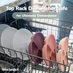 WeeSprout Silicone Suction Plates with Lids - 3 Pack