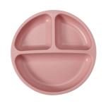 PandaEar 3 Pack Silicone Toddler Plates - Unbreakable