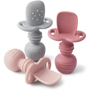 SAMiGO Silicone Baby Spoons for Self Feeding