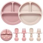 Silicone Toddler Feeding Set with Suction Plates