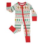 Cute Christmas Pajamas for Babies, 2-Way Zipper