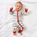 Cute Christmas Pajamas for Babies, 2-Way Zipper