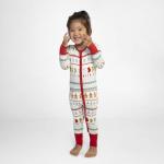 Cute Christmas Pajamas for Babies, 2-Way Zipper