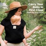 KeaBabies All-in-One Baby Wrap Carrier - Trendy Black