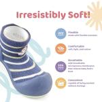 Attipas Hedgehog Baby Socks Shoes - Navy 3.5