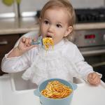 Eascrozn Silicone Baby Feeding Utensils Set, 6 Pack