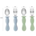 PandaEar Toddler Plates, Sippy Cups & Utensils Set