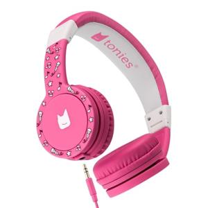 Kids' Pink Foldable Tonies Wired Headphones