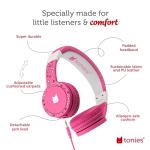 Kids' Pink Foldable Tonies Wired Headphones