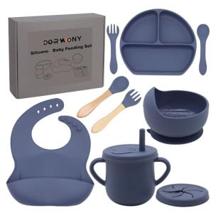 Silicone Baby Feeding Set with Suction Bowls