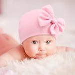 Newborn Girls' Hat and Mittens Set for 0-6 Months