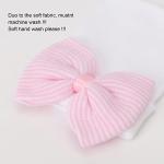 Soft Baby Hat with Big Bow for Newborns
