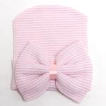 Soft Baby Hat with Big Bow for Newborns