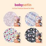 Pink Leopard Baby Satin Bonnet Sleep Cap
