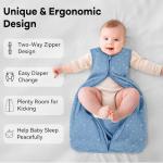 Unnivoll 3-Pack Baby Sleep Sacks 6-12 Months