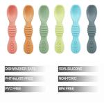 PandaEar 6 Silicone Baby Spoons for Self Feeding