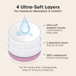 Organic Bamboo Nursing Breast Pads - 14 Pads