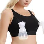 Momcozy Adjustable Hands-Free Pumping Bra - Black