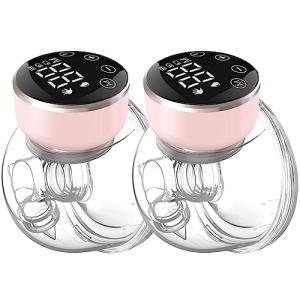 Hands-Free Wearable Electric Breast Pump with LED Display