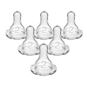 Dr. Brown’s Silicone Nipple Medium Flow 6-Pack