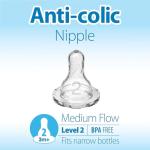 Dr. Brown’s Silicone Nipple Medium Flow 6-Pack