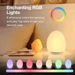 JolyWell Rechargeable Kids Night Light with Colors