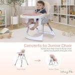 Portable 2-in-1 Tabletalk High Chair, Compact Pink