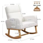 Sherpa Nursing Rocking Chair for Nursery & Home