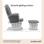 Storkcraft Hoop Glider and Ottoman in Gray