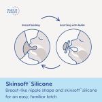 MAM Matte Baby Pacifier 0-6 Months, 2 Pack