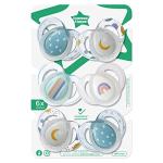 Tommee Tippee Nighttime Glow Pacifiers, 6-Pack